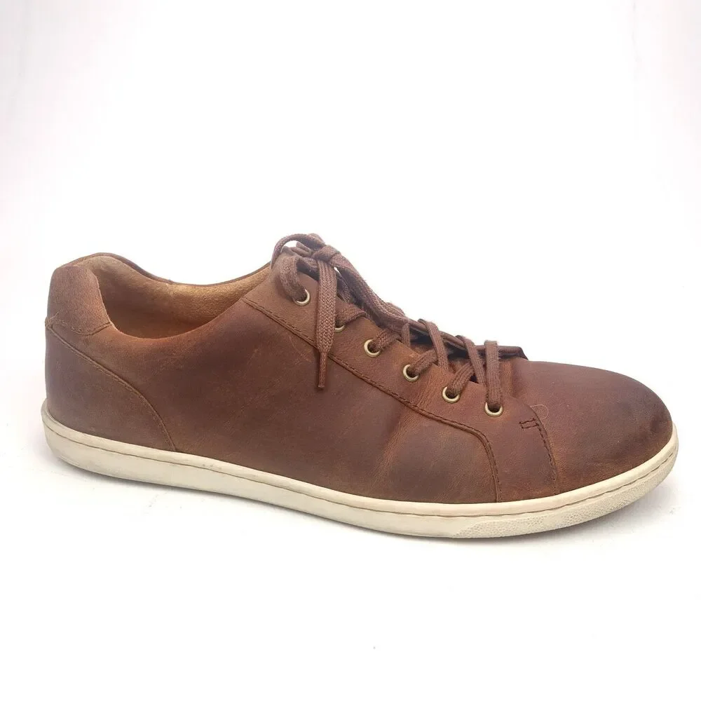 Born Allegheny II Shoes Mens 13 M Brown Leather Lace Up Comfort Casual Sneakers